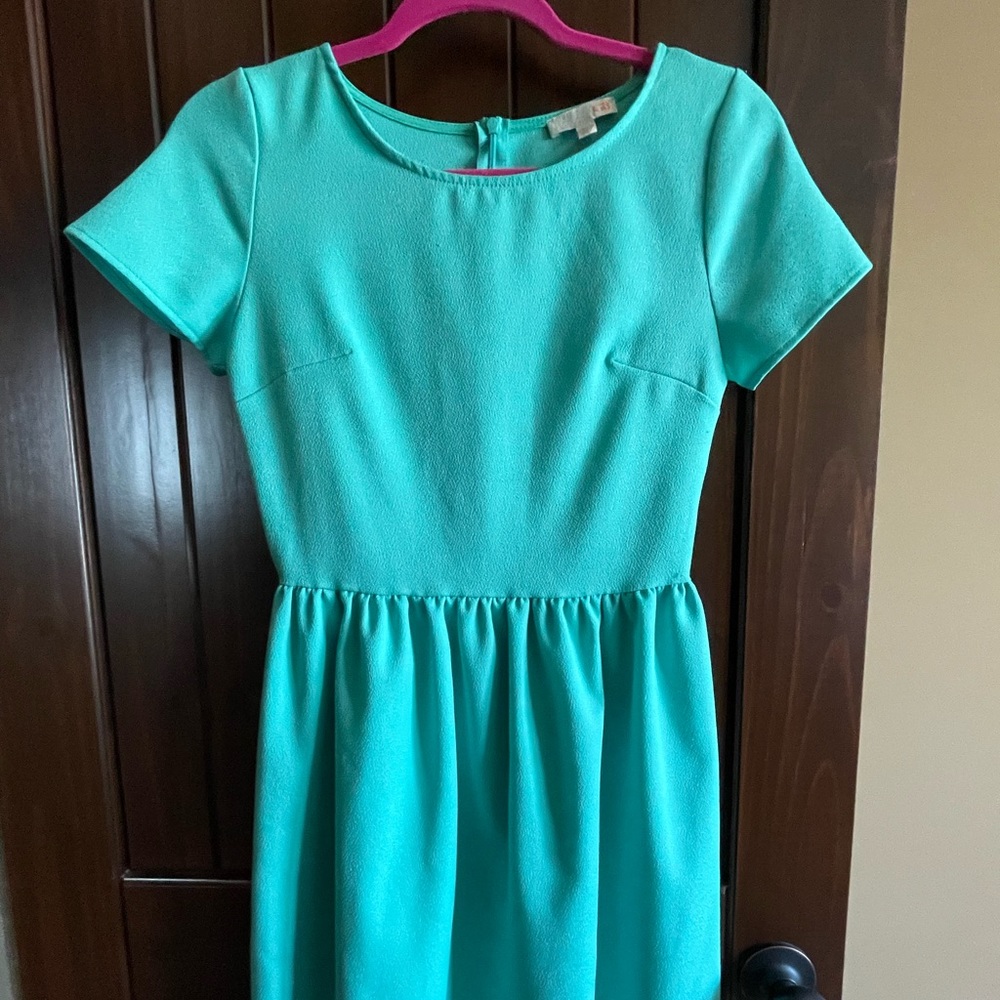 Girls Size XS Teal Dress